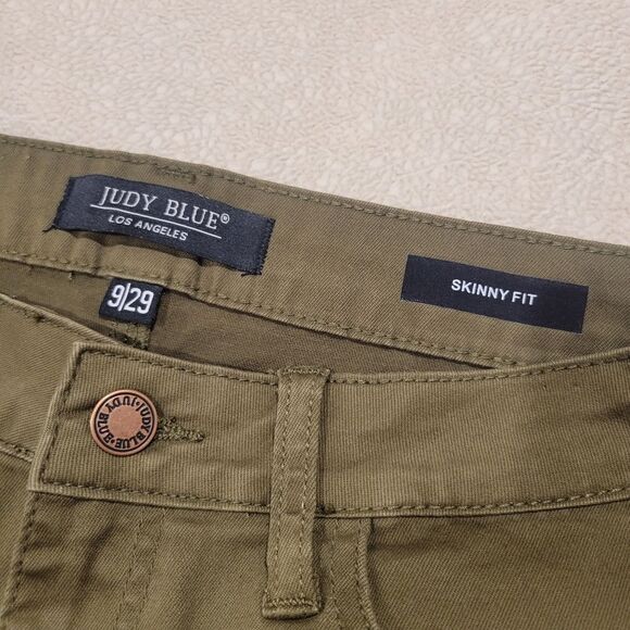 Judy Blue Skinny Fit, green size 9/29 - Picture 6 of 13